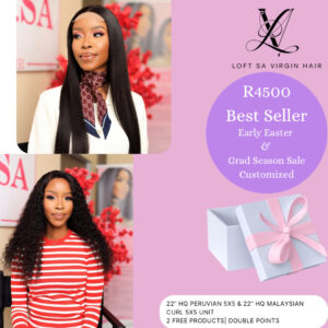 22” HQ PERUVIAN STRAIGHT 5x5 & 22” HQ MALAYSIAN 5x5 UNIT