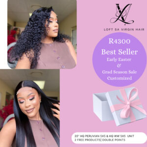 20” HQ 5x5 PERUVIAN STRAIGHT & WATER WAVE 5x5 COMBO